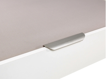 Tirador Metálica del Canapé Doble con Patas Design blanco