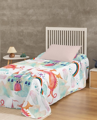 Colcha Infantil Karamelo Princesa + Funda Cojín