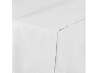 Sábana Enicmera Lisa Manterol Percal 200 Hilos blanco