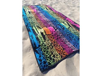 Toalla de Playa multicolor Nagaon de Dhestia Home