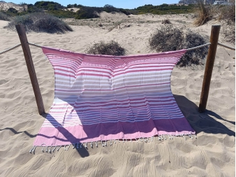 Pareo de Verano a Rayas Harnai de 200x200 cm