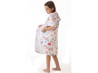 Poncho para Niñas y Niños Rainbows de Dhestia Home