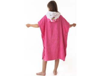 Poncho Rosa con Botones Sleep Unicorn de Dhestia