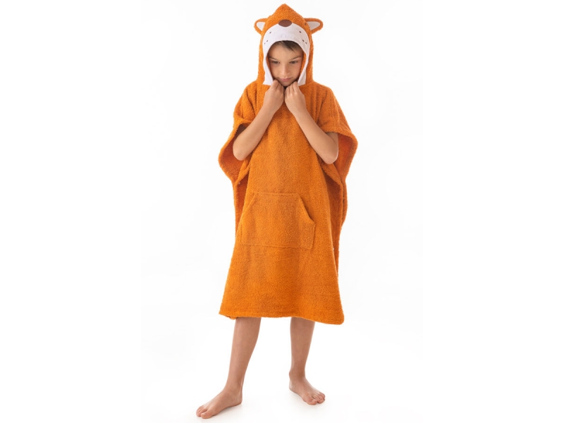 Poncho Infantil Foxy Botones y Capucha