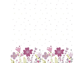 Diseño del faldón de la Colcha Edredón Greta rosa JVR