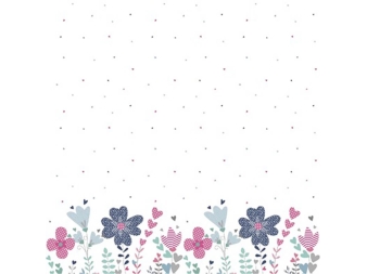 Diseño del faldón de la Colcha Edredón Greta turquesa JVR