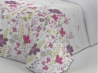 Comforter Floral Juvenil rosa Greta de JVR