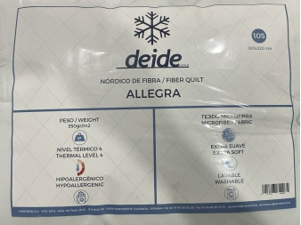 Packaging Relleno Nórdico Allegra de Duvedecor Deide
