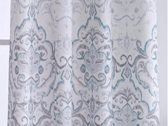 Cortina confeccionada con Estampado Clásico Logroño azul