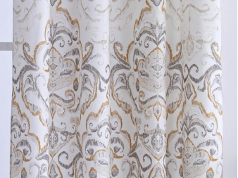 Cortina confeccionada con Estampado Clásico Logroño beige