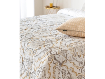 Colcha para verano Logroño beige de Confecciones Paula