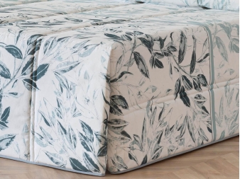 Comforter Zamora con diseño botánico azul