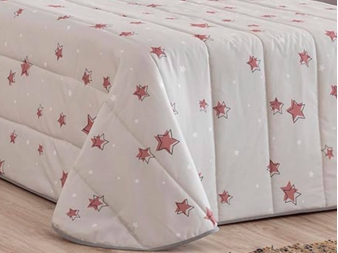 Edredón Polar Térmico Destellos rosa de Confecciones Paula