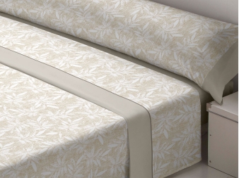 Juego de Cama para Invierno de Franela Varsovia beige