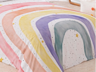 Sábanas de Algodón Rainbow para chicas y chicos