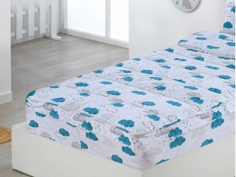 Saco Nórdico azul Nubes Agua para niñas y niños