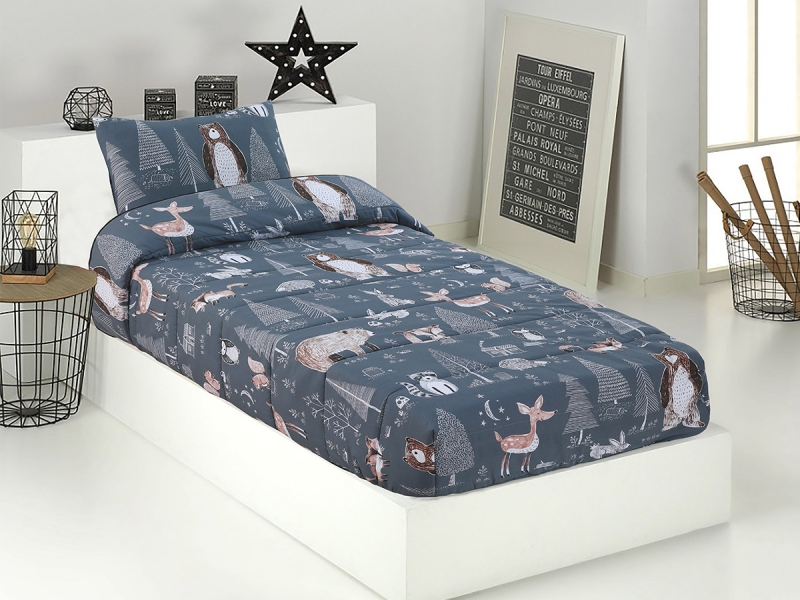 Edredón Ajustable Infantil Forest+ Funda Cojín