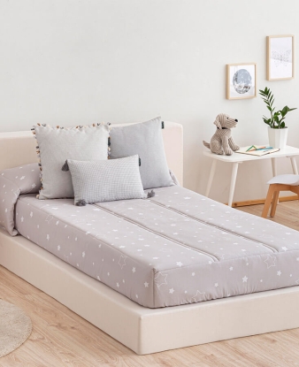 Edredón Ajustable Confecciones Paula Noche beige