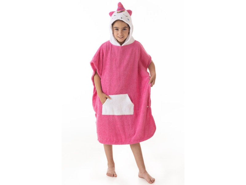 Albornoz Infantil Sleep Unicorn Algodón Natural