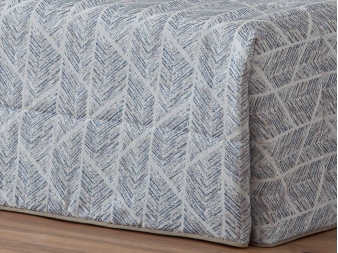 Edredón jacquard azul Béjar para invierno