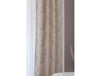 Cortina opaca Huesca beige de Confecciones Paula