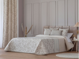Colcha Confecciones Paula Huesca jacquard beige