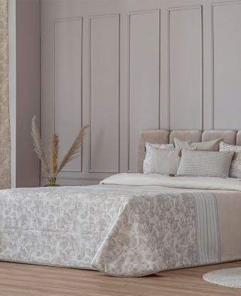 Colcha Confecciones Paula Huesca jacquard beige