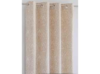 Cortina Confecciones Paula Lorca jacquard beige