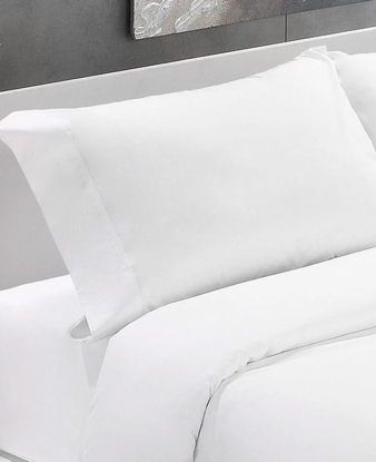 Funda Almohada Lisa Manterol Percal 200 Hilos blanco