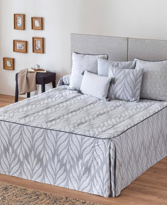 Colcha Verano Confecciones Paula Lena gris