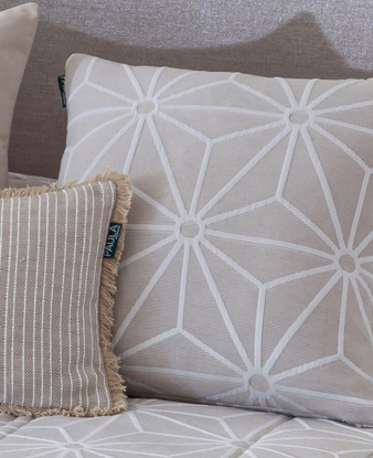 Funda Cojín Confecciones Paula Júcar beige