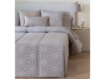 Conforter jacquard Júcar beige para invierno