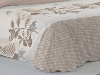 Juego Nórdico de 2 piezas Ari beige de algodón