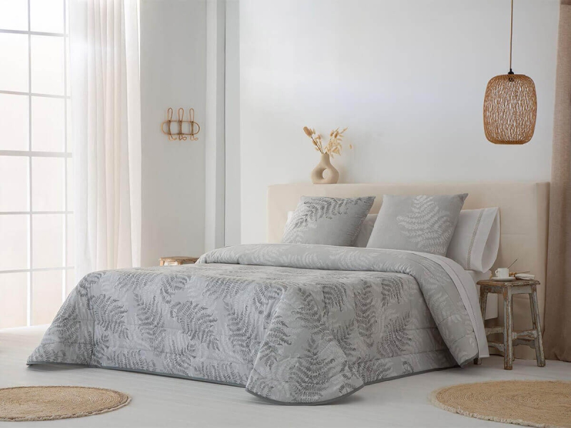 Edredón Invierno Algodón Bio JVR gris