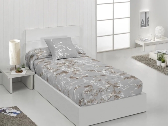 Edredón Ajustable Algodón Chloe JVR gris