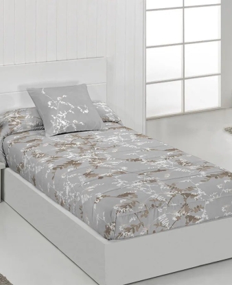 Edredón Ajustable Algodón Chloe JVR gris