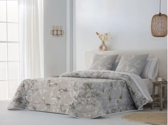 Edredón Invierno Algodón Chloe JVR gris