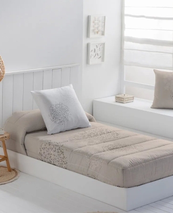 Edredón Ajustable Algodón Terra JVR beige