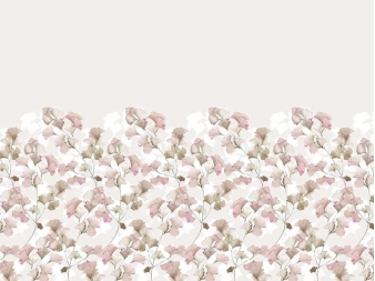 çMetraje Flora rosa de Algodón JVR