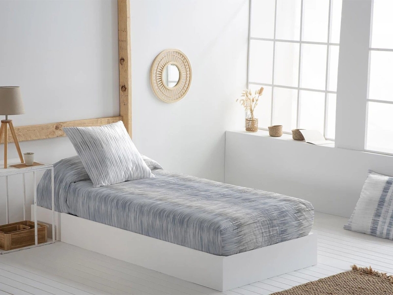 Edredón Ajustable Algodón Einar JVR azul