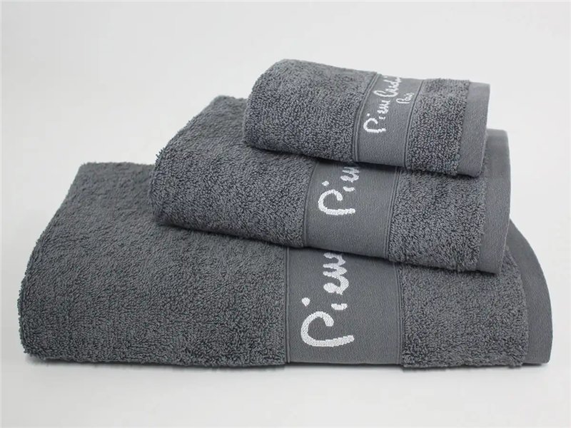 Juego Toallas Baño Pierre Cardin antracita