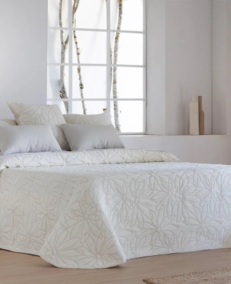 Colcha Reversible Piqué Nenúfar JVR beige