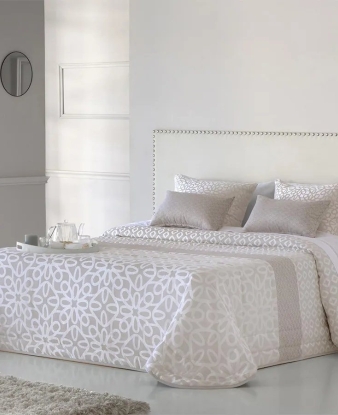 Colcha Jacquard Atenas Elegance JVR beige