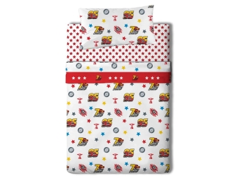 Juego de Sábanas Infantil Cars Racing de Disney Pixar