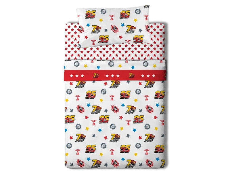 Juego de Sábanas Infantil Cars Racing de Disney Pixar