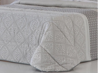 Edredón jacquard para Invierno Corinto gris