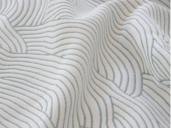 Detalle del Tejido jacquard del Conforter Rodas turquesa