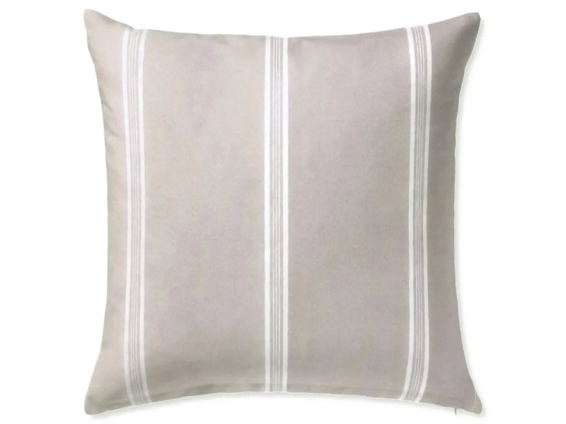 Cojín Soller de JVR con relleno. Rayas jacquard beige