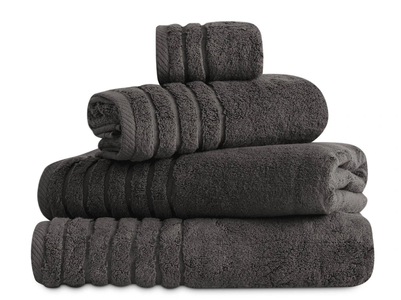 Juego de Toallas de Baño Zero Twist gris 23 Don Algodón