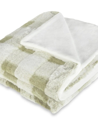 Manta Plaid Vichy Verde Manterol